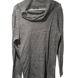 Zara Heather Gray Cowl Neck Sweater